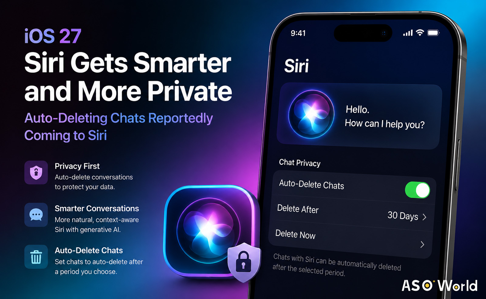 Возрождение ИИ Siri в iOS 27: Генеративный ассистент и автоудаление чатов