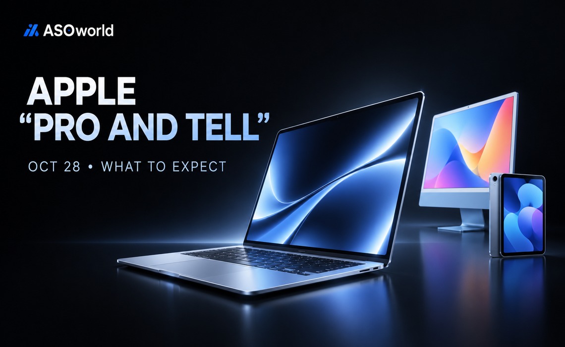 Apple "Pro and Tell" on October 28: Touchscreen MacBook Pro, M6 iMac and iPad mini 8 Expected