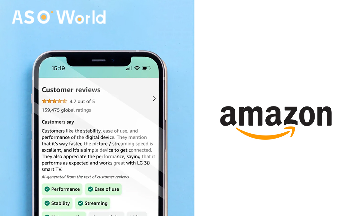 Amazon はショッピング体験を向上させるために AI によって生成されたレビュー概要を適用しました