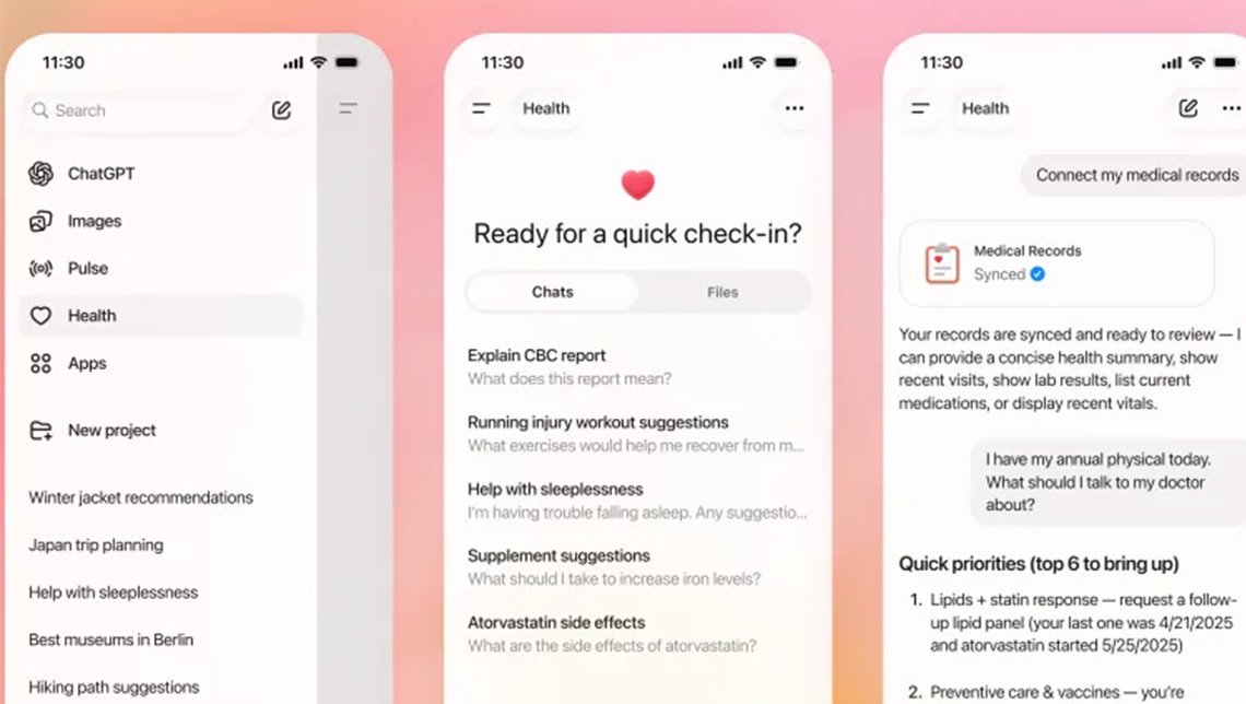 OpenAI Launches ChatGPT Health Bridging AI Assistants And Personal OpenAI Launches ChatGPT Health Bridging AI Assistants And Personal