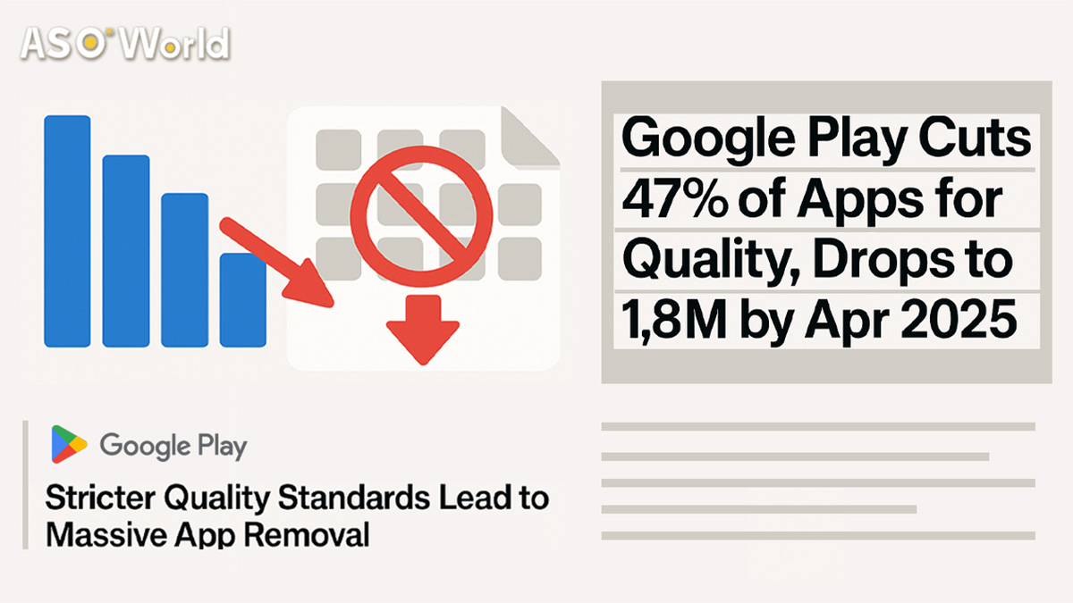 Google Play Cuts 47% of Apps for Quality, Drops to 1.8M by Apr 2025