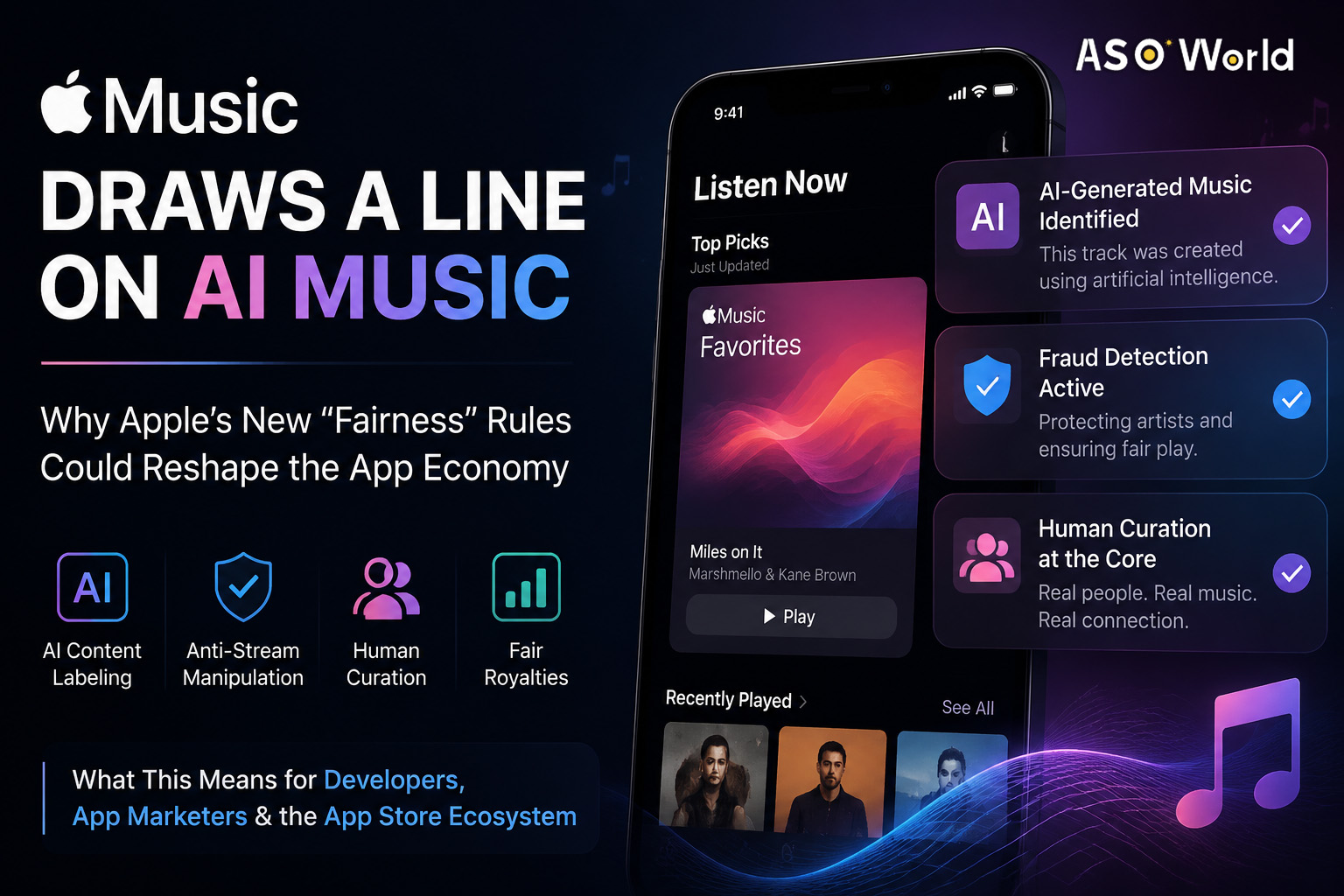 Apple Music Draws a Line on AI Music: Why Its New “Fairness” Rules Could Reshape the App Economy