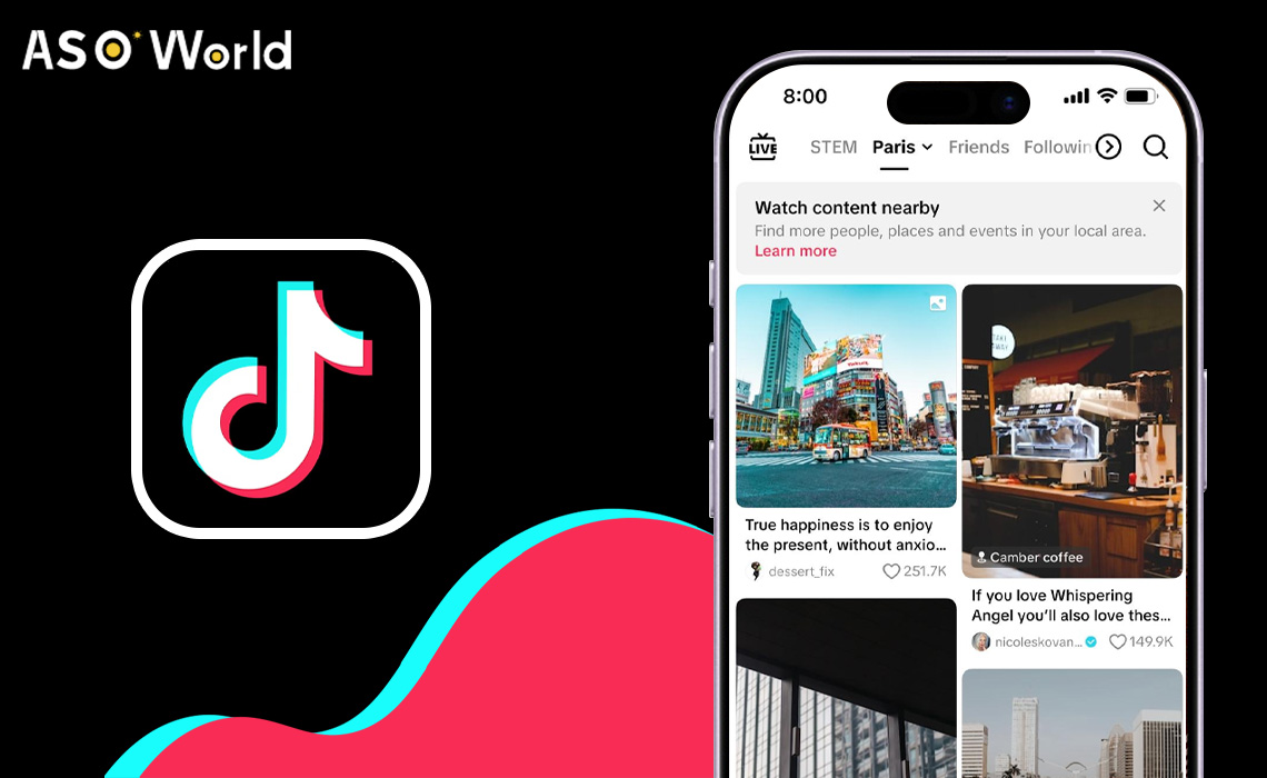 TikTok、ヨーロッパで「Nearby Feed」を公開しローカル発見を強化