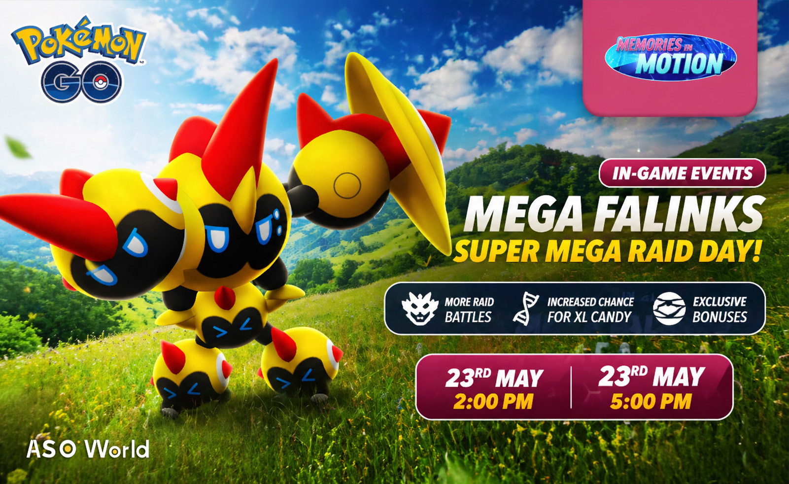 Pokémon GO 5月のレイドイベントでメガカイリキーが登場、ボーナスも拡大