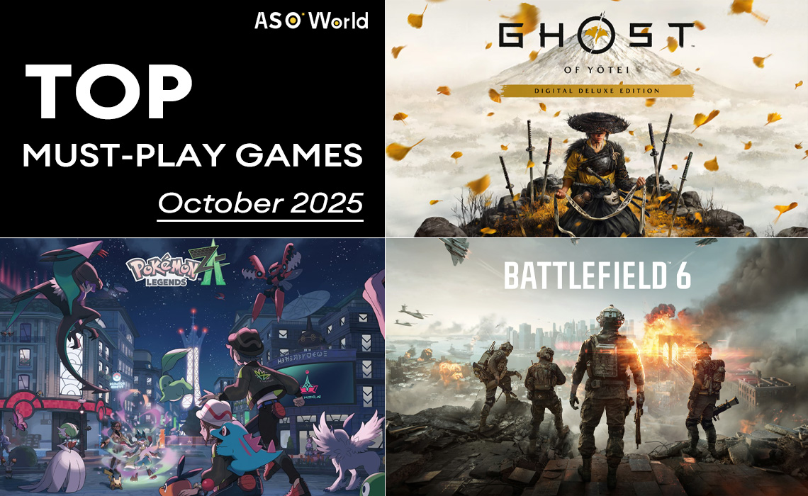 Top 5 Must-Play Games of October 2025: Ghost of Yōtei, Battlefield 6 and More