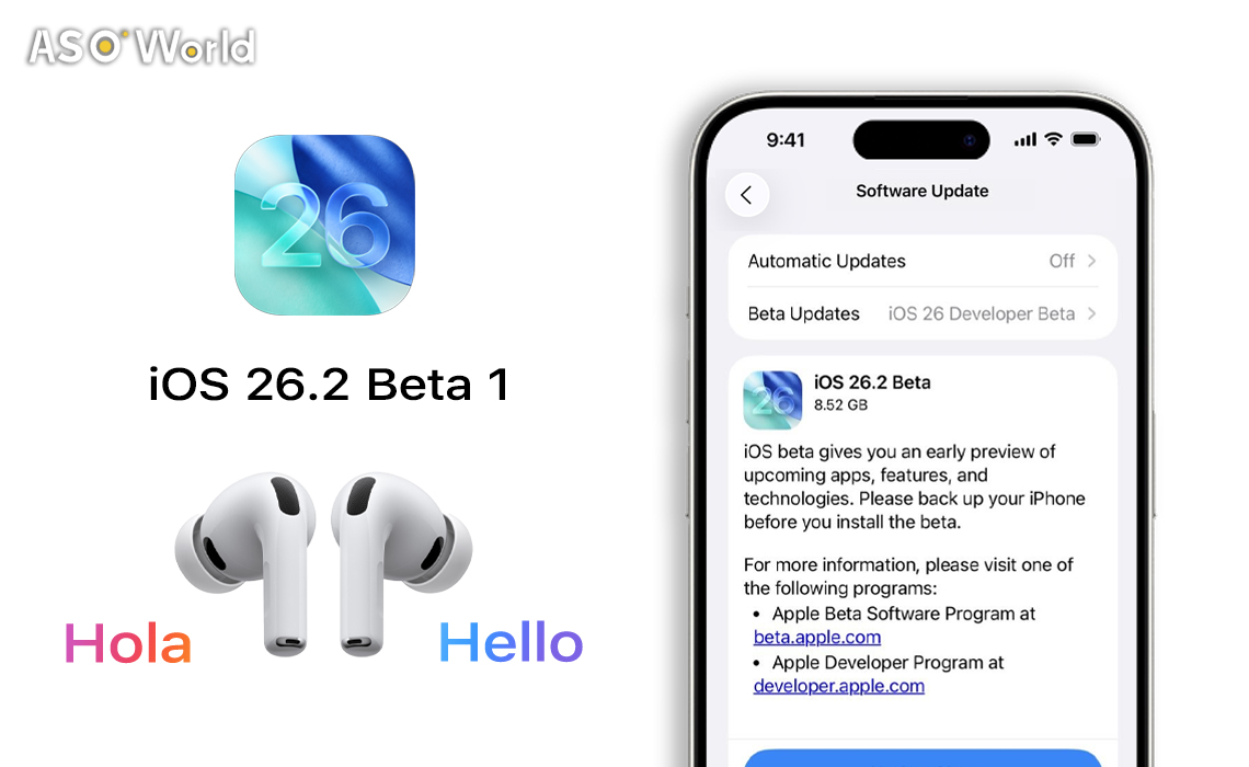 iOS 26.2ベータ版の新機能:AirPodsライブ翻訳、Liquid Glassなど注目のアップデート