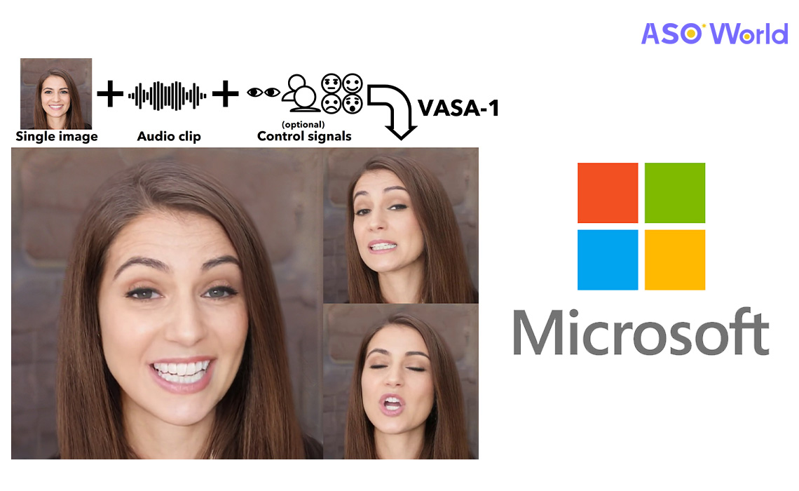 VASA-1: Microsoft's Revolutionary AI for Lifelike Talking Faces - ASO World