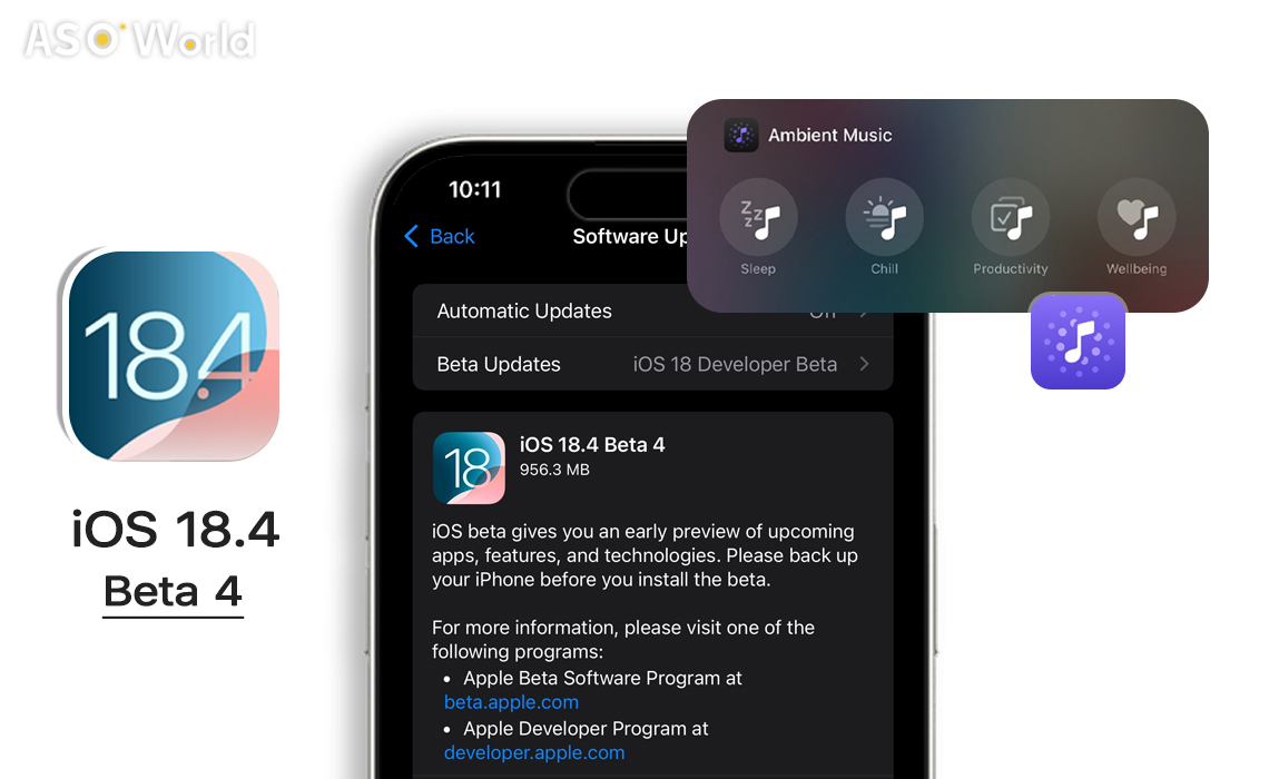 iOS 18.4 베타 4에서의 새로운 기능: 앰비언트 음악, 알림 업데이트 및 더 많은 기능