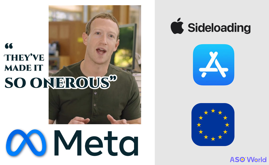 Meta CEO Mark Zuckerberg Critiques Apple's Approach to EU's DMA Regulation