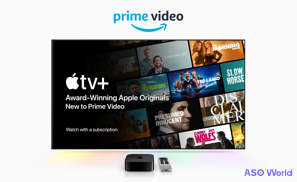 Apple TV+、アメリカでAmazon Prime Videoの追加サブスクリプションとして利用可能