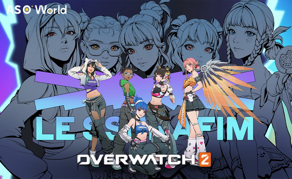『Overwatch 2 × LE SSERAFIM』が3月18日に5つの新しいK-POPスキンを発表