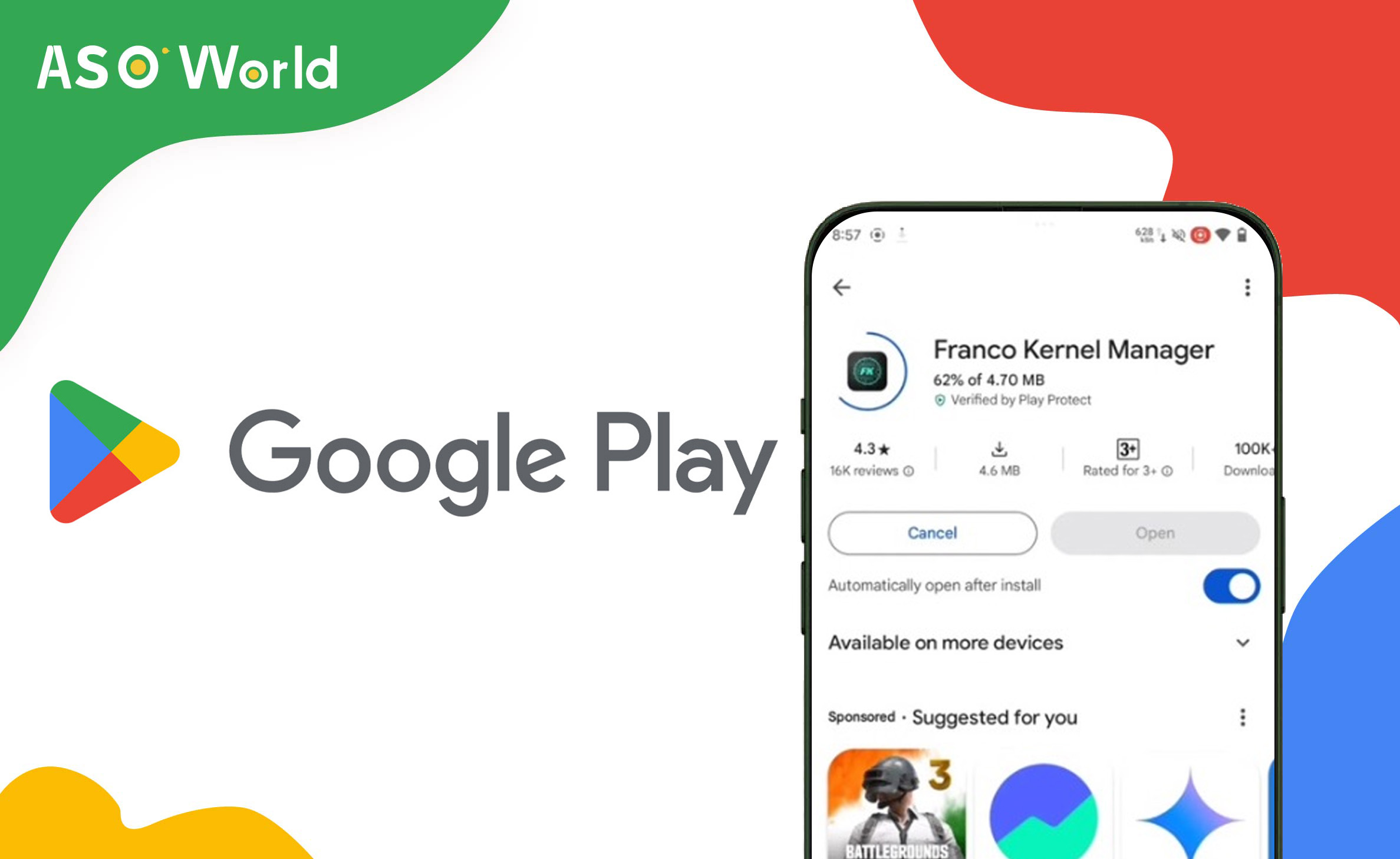 Google Play Store представит функцию автоматического открытия приложений